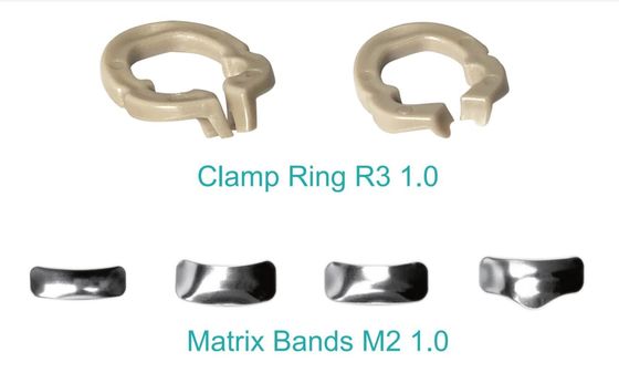 Dental Sectional Matrix System F1 Autoclavable includes Matrix Bands M2 + Clamp Ring R3 1.0