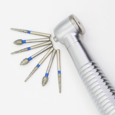 Grinding And Polishing FG Diamond Burs 1.60mm Diameter With Electroplated SS Handle