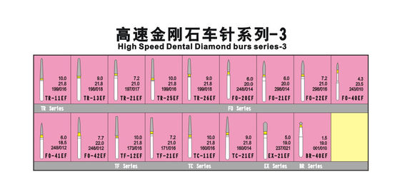 High Speed Handpiece FG Diamond Burs With Electroplated SS Handle