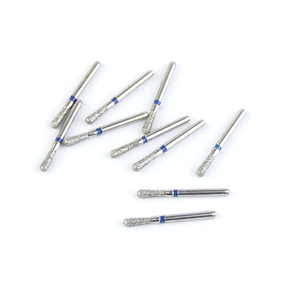 Teeth Cutting Fg Diamond Burs With Electroplated Diamond Grits SS Handle EX Series Pear Shape Head